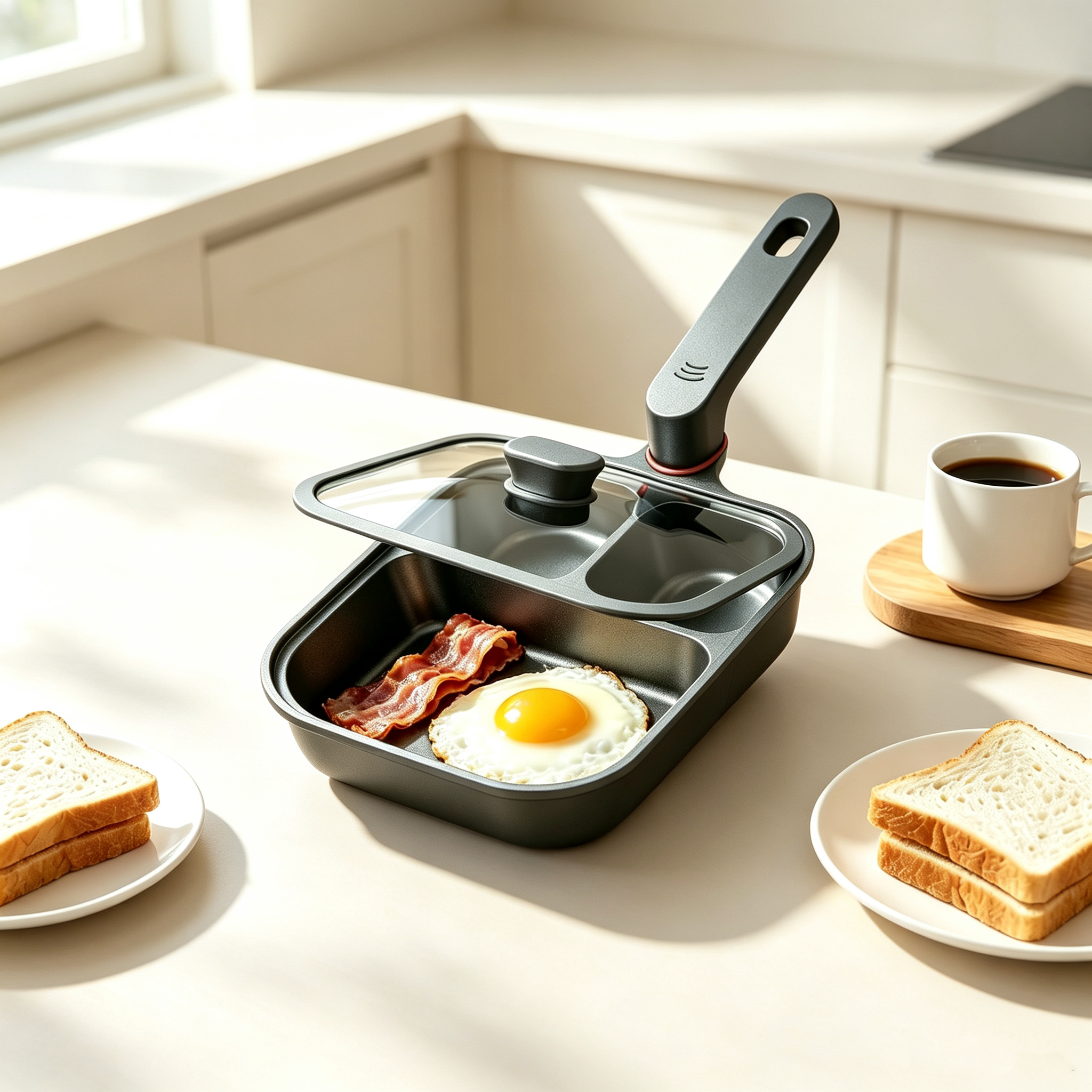 Divided Non Stick Breakfast Pan