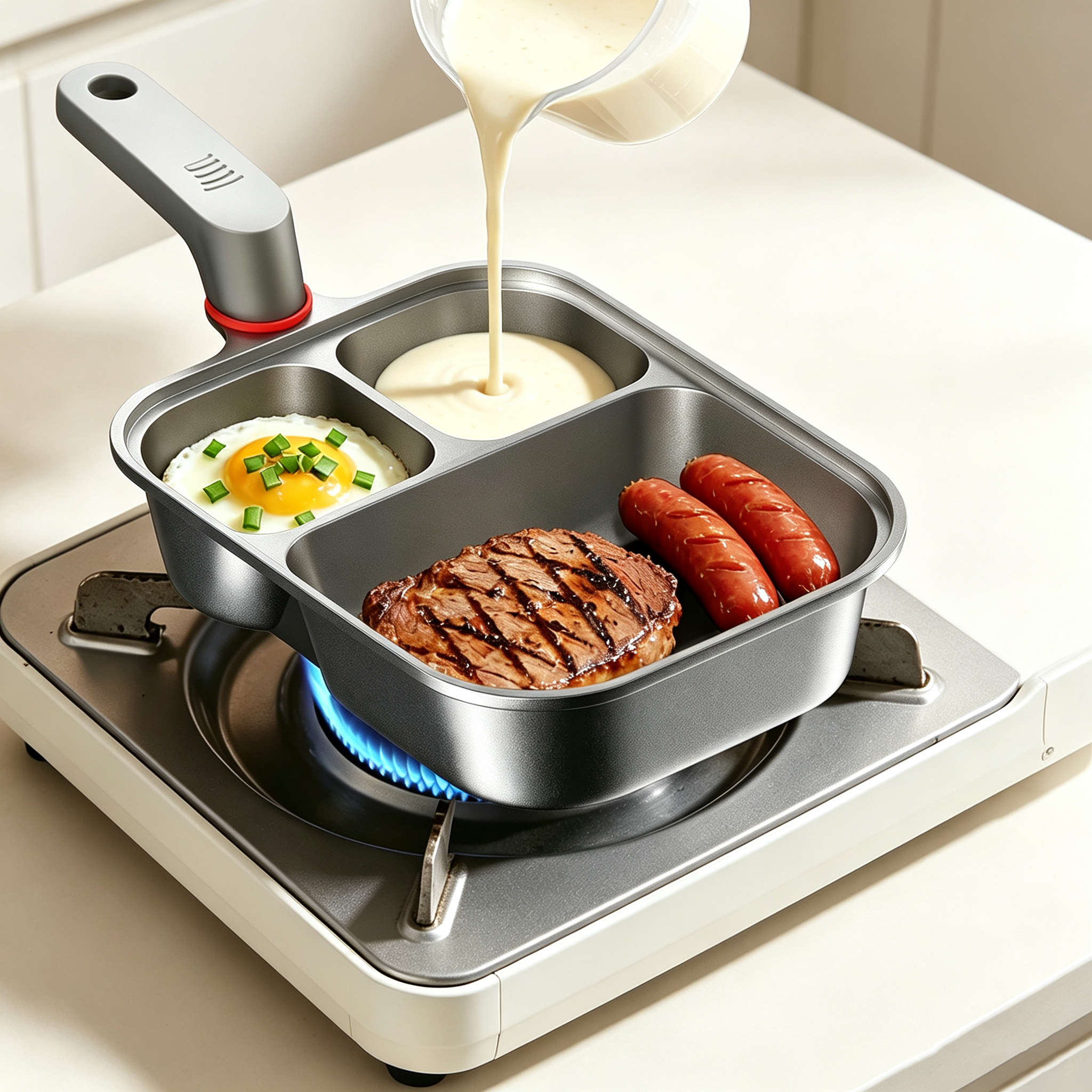 Divided Non Stick Breakfast Pan